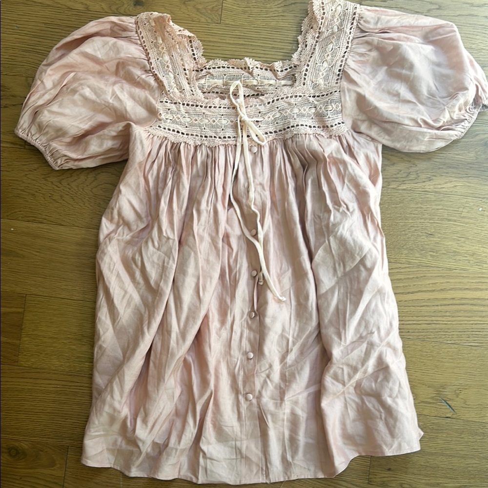 NWT! Worth Collective Dottie Lace Trim Dress